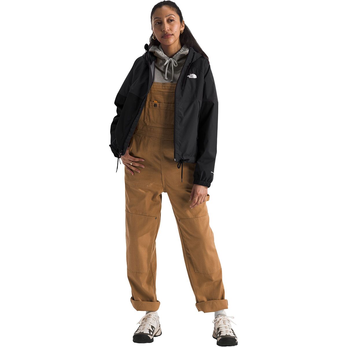 Женская куртка The North Face Antora Rain Hooded, цвет: Чёрный — фото 4