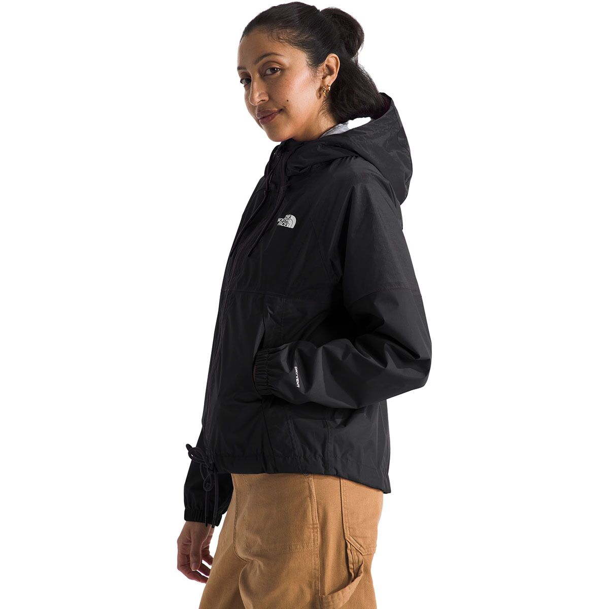 Женская куртка The North Face Antora Rain Hooded, цвет: Чёрный — фото 5