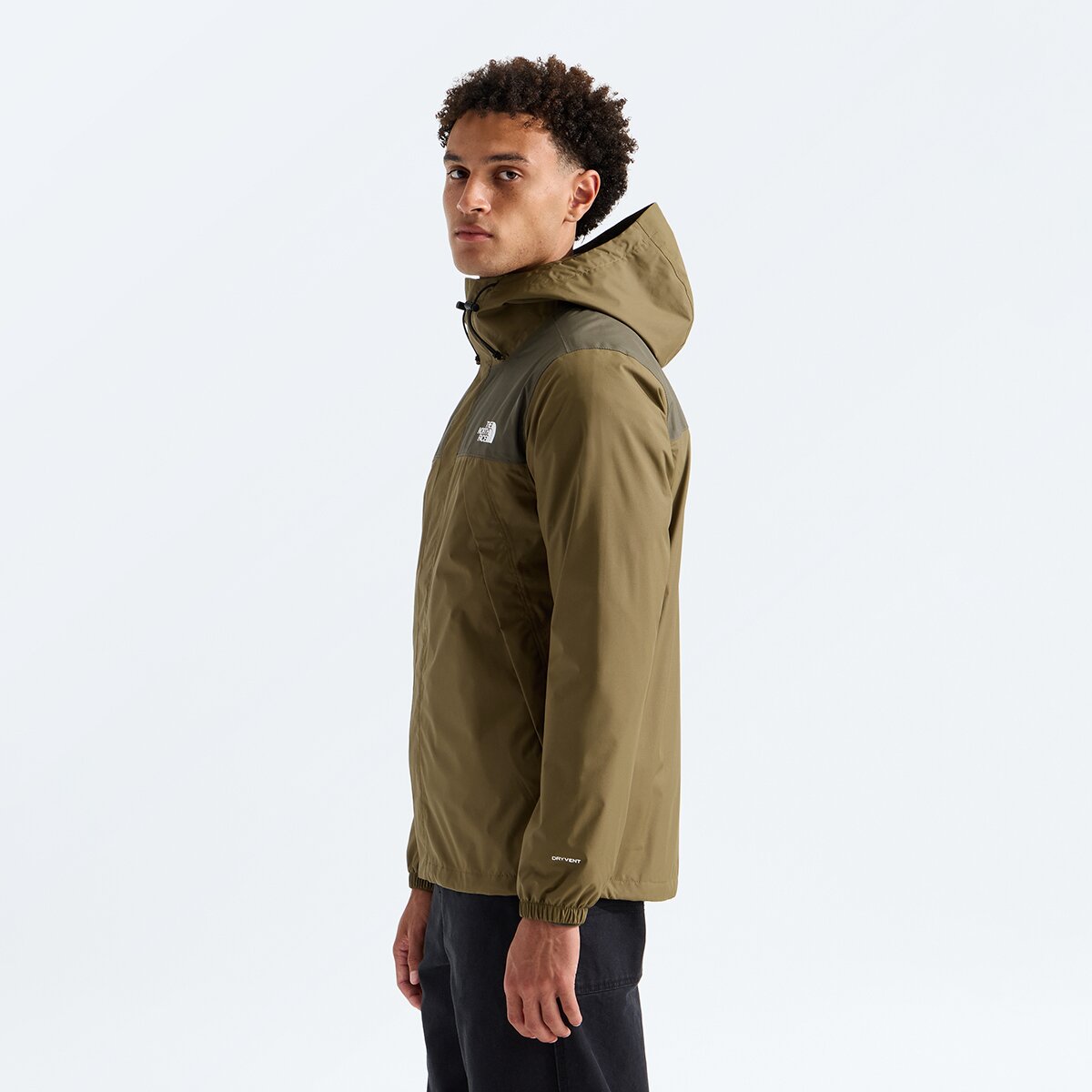 Мужская куртка The North Face Antora, цвет: Серо-коричневый зелёный — фото 3