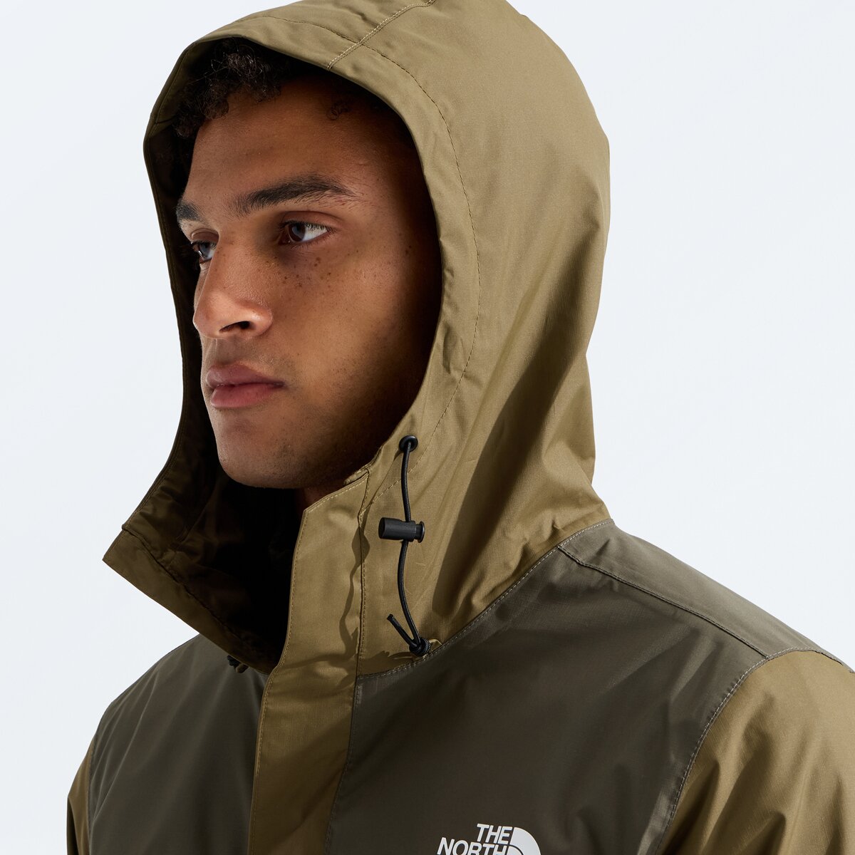 Мужская куртка The North Face Antora, цвет: Серо-коричневый зелёный — фото 4