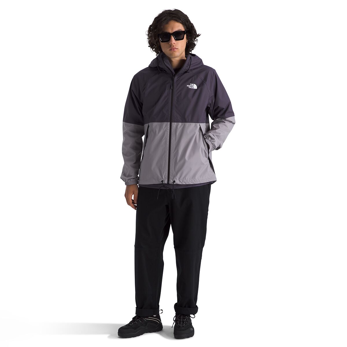 Мужская куртка The North Face Antora Rain Hooded, цвет: Сумеречный / Серый — фото 5