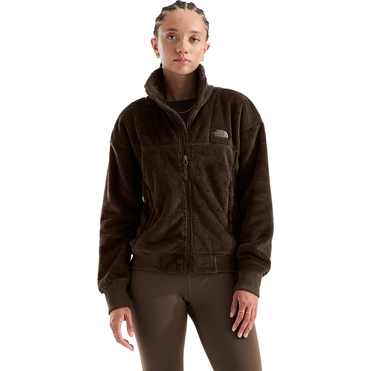 Женская куртка The North Face Luxe Osito Full-Zip, цвет: Тёмный каштановый