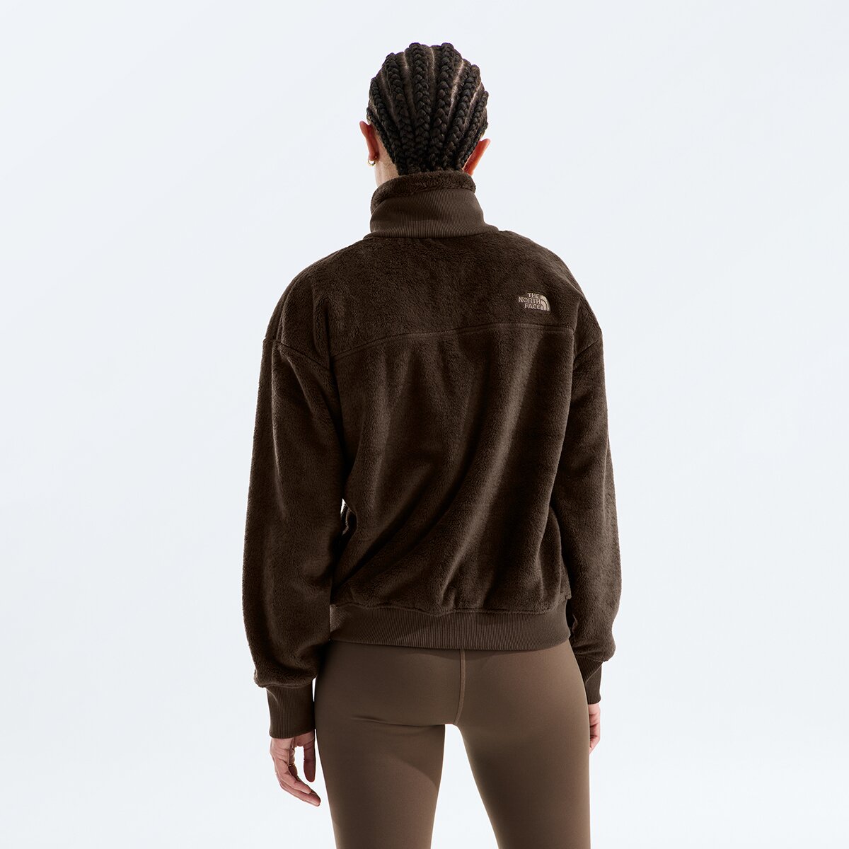 Женская куртка The North Face Luxe Osito Full-Zip, цвет: Тёмный каштановый — фото 2