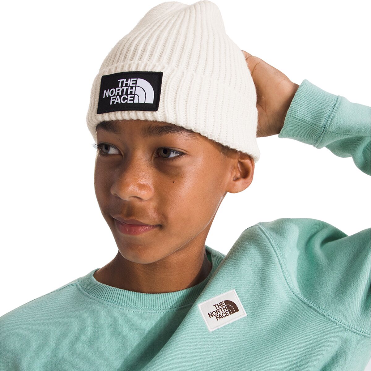 The North Face Box Logo Cuffed Beanie - Kids´
