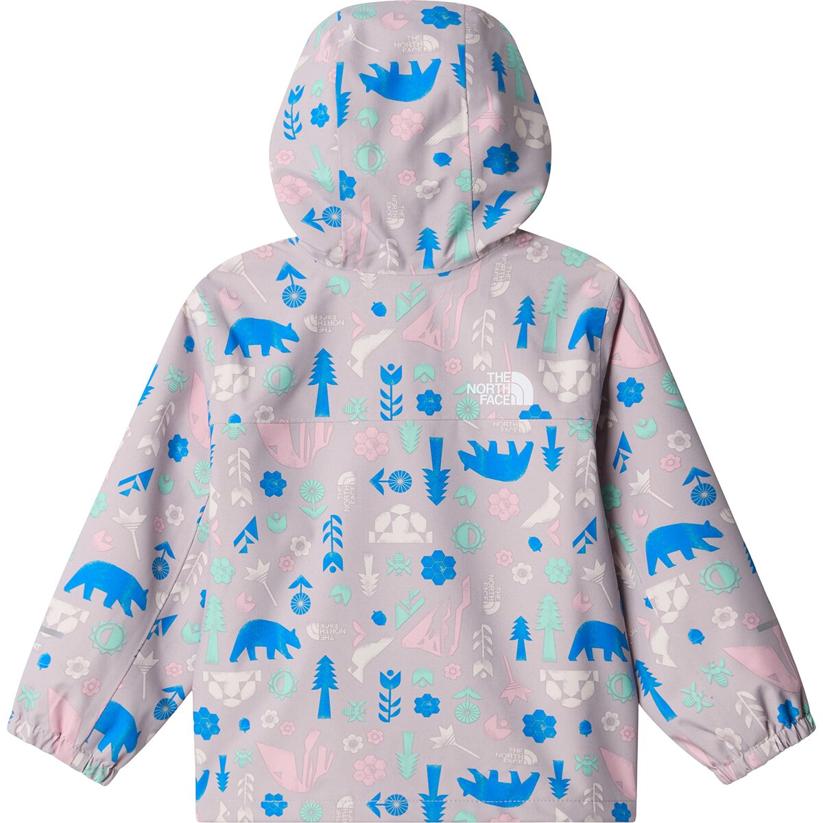 Детская куртка The North Face Antora Rain Jacket - Infants', цвет: Серый разноцветный с принтом — фото 2
