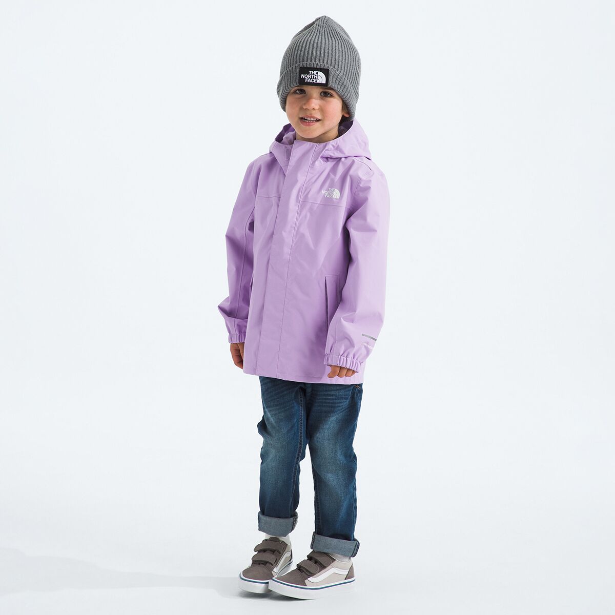 Детская куртка The North Face Antora Rain Jacket - Toddlers', цвет: Сиреневый — фото 3