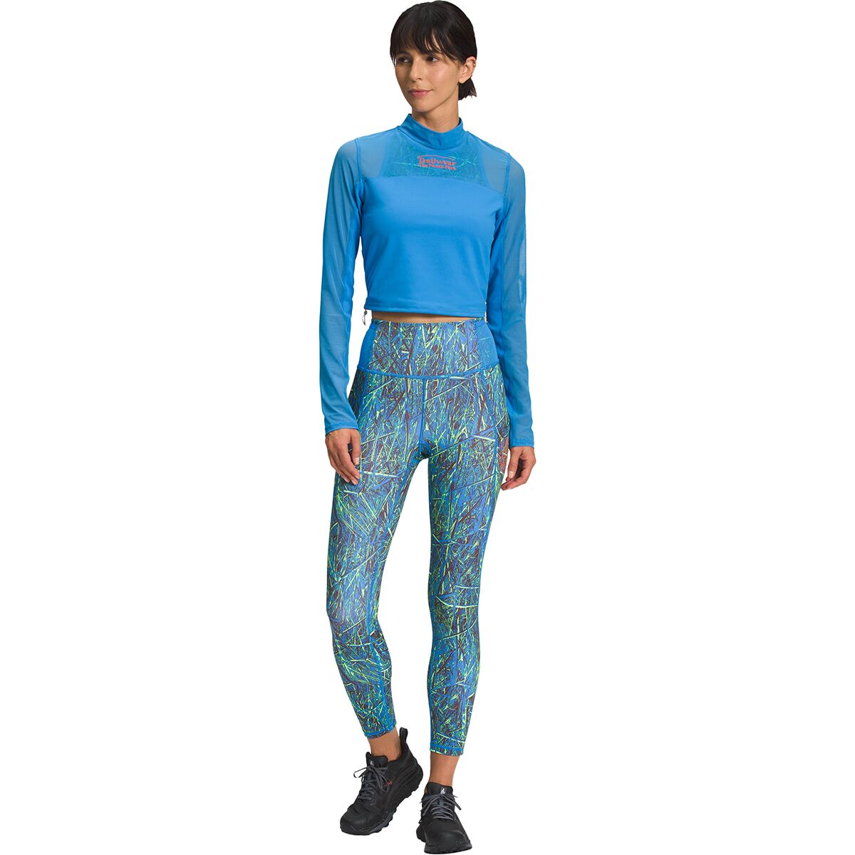 The North Face Trailwear QTM Mock Neck Long-Sleeve Shirt -...