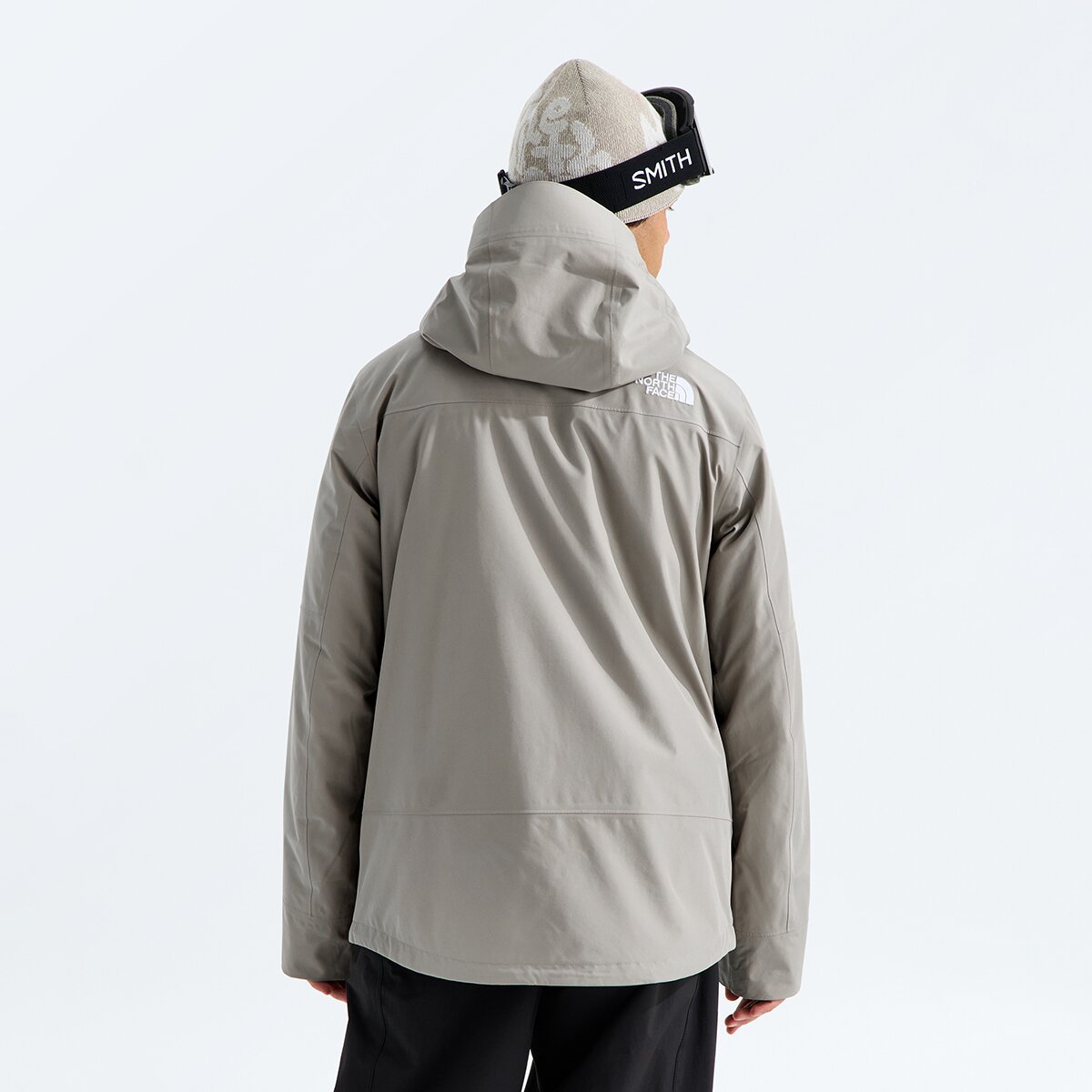 Мужская куртка The North Face Clement Triclimate, цвет: Серо-бежевый / Каштановый — фото 4