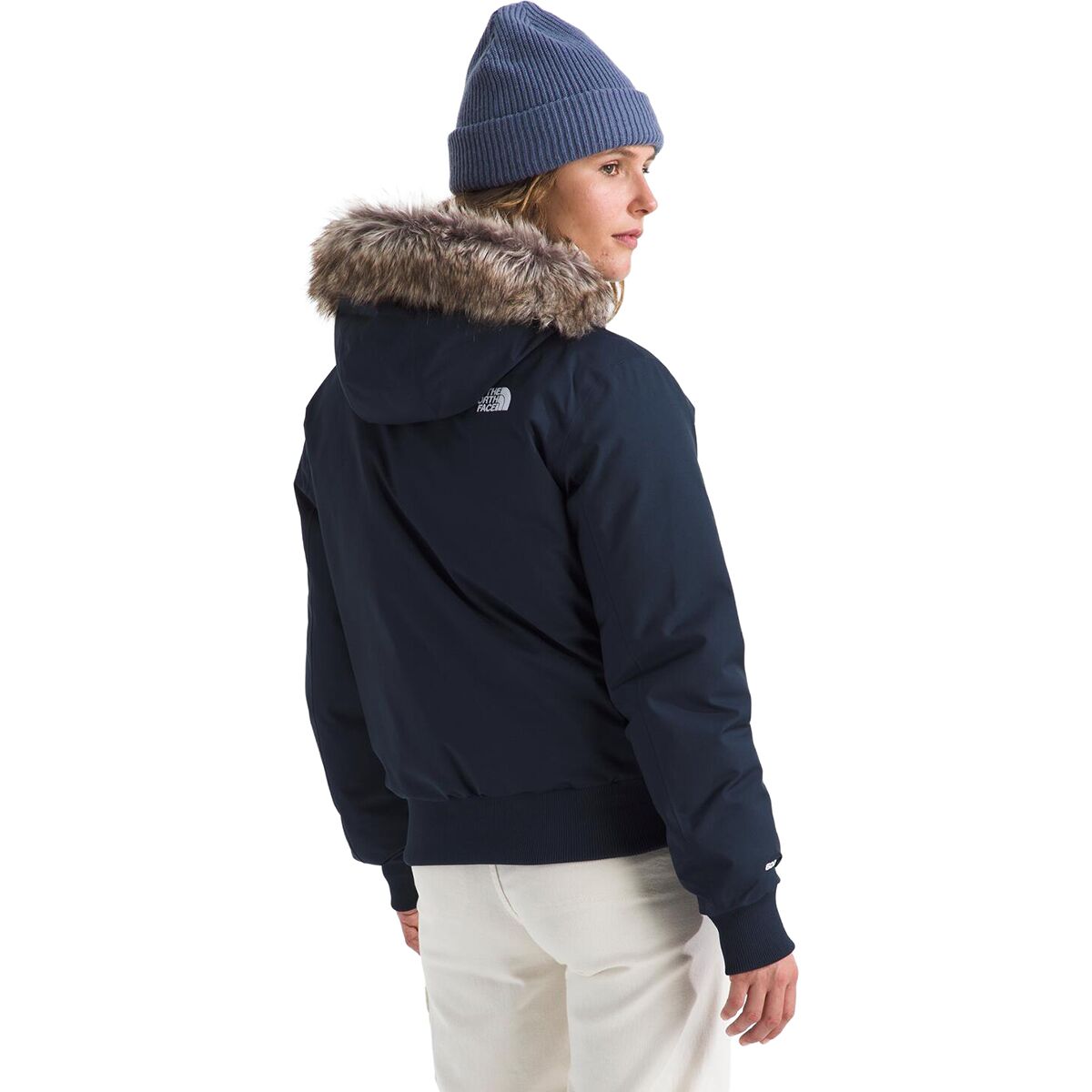 Arctic Freeze Black Bomber Womens Leather Jacket with Hoodie