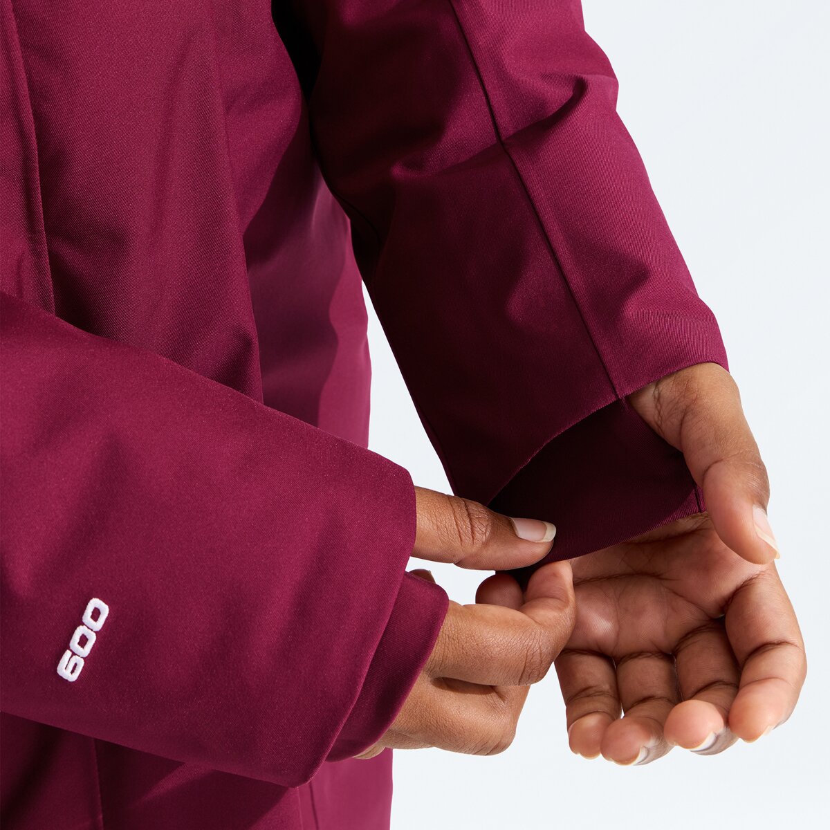 Женская куртка The North Face Arctic Down Parka, цвет: Бордовый — фото 4