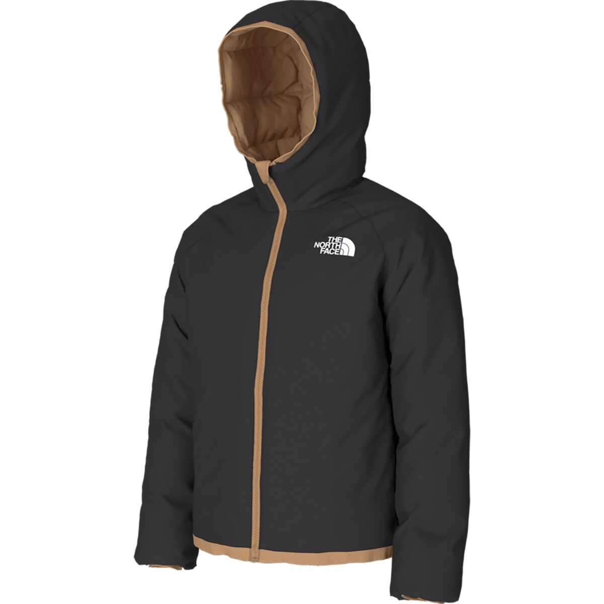 THE NORTH FACE Boys Reversible North Down Hooded Jacket Forest Olive Small main image 1