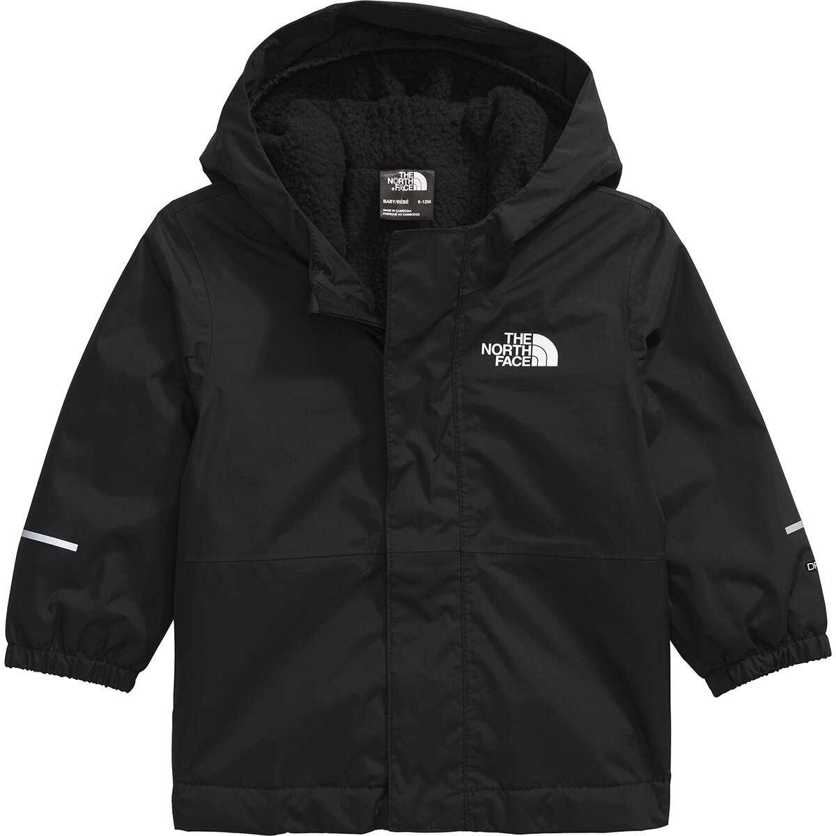 Детская куртка The North Face Warm Antora Rain Jacket - Infants', цвет: Чёрный — фото 4