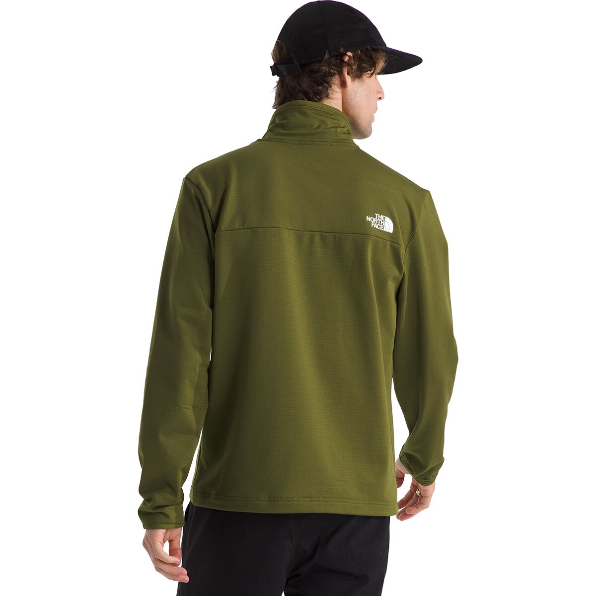 The North Face Cedar Trail Grid Fleece 1/4-Zip Jacket -...