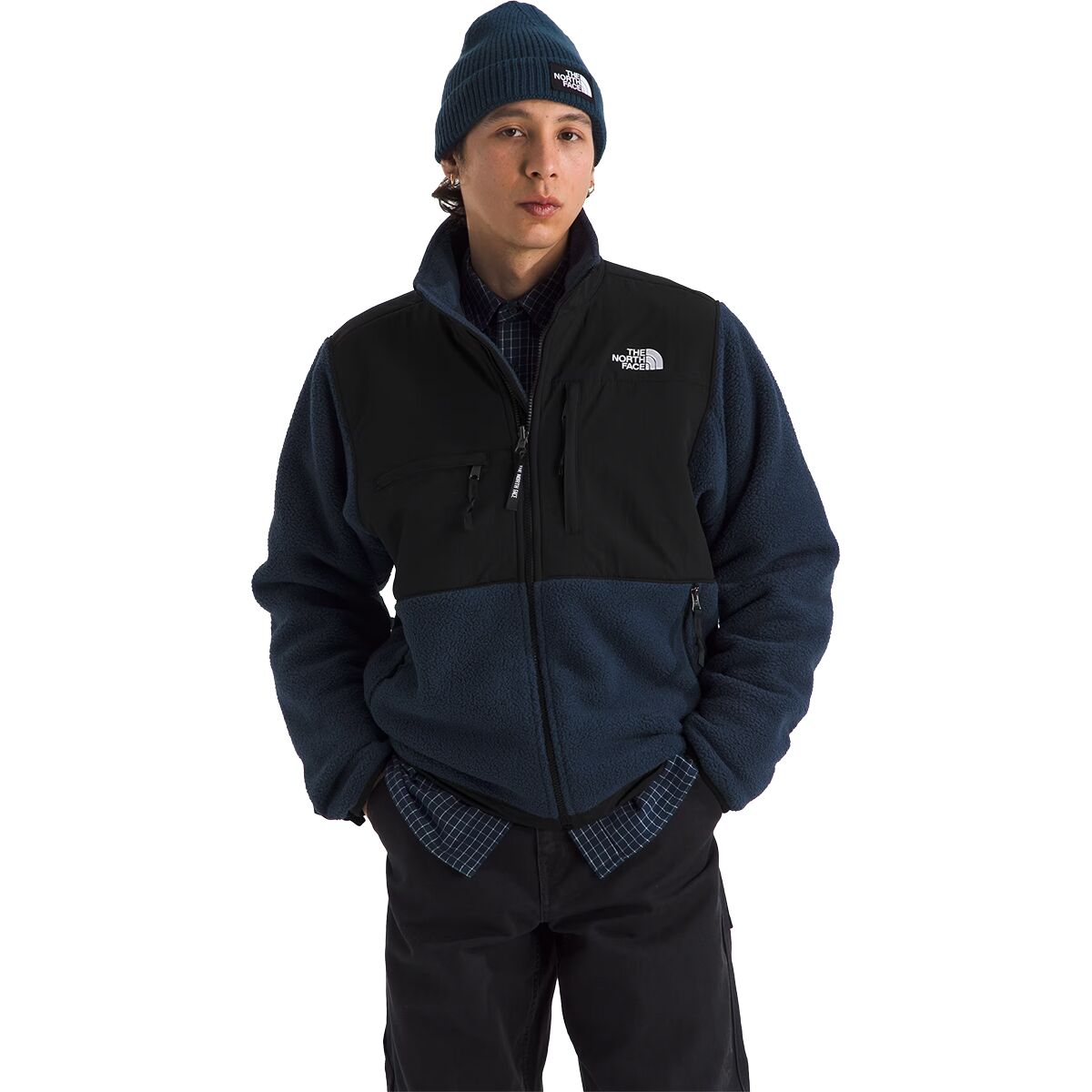 Мужская куртка The North Face Retro Denali, цвет: Снежный тёмно-синий / Чёрный