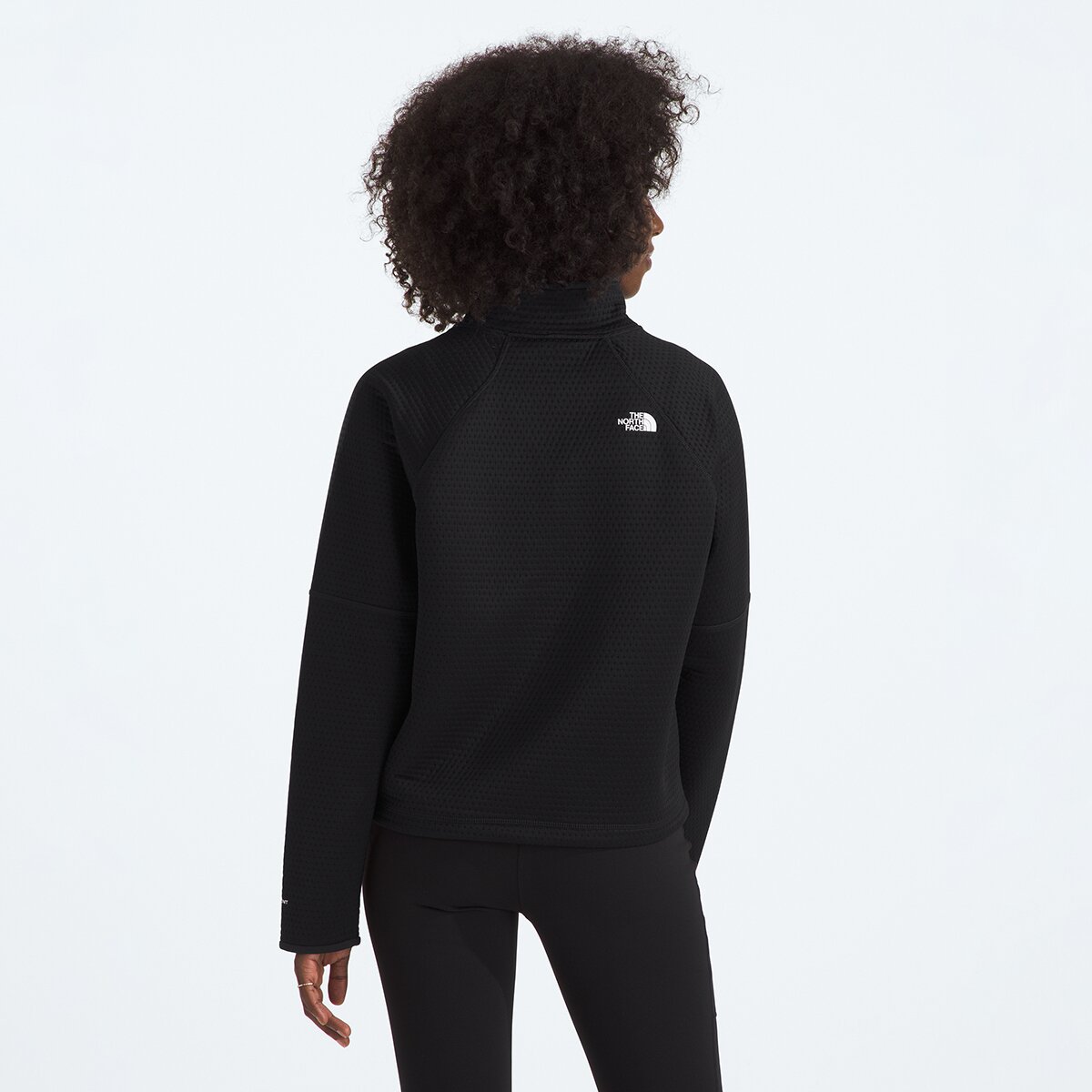 Женская толстовка The North Face Dotknit Thermal 1/4-Zip Pullover, цвет: Чёрный — фото 5