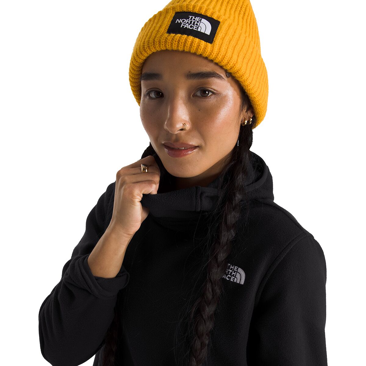 The North Face Glacier Fleece Pullover Hooded Jacket -...