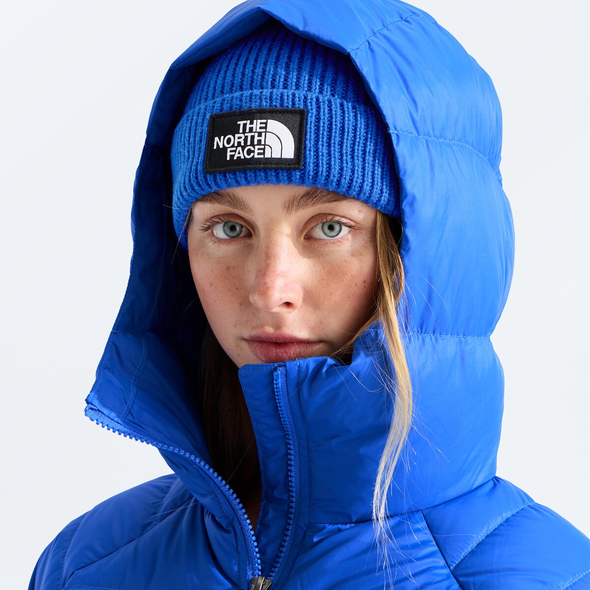 Женская куртка The North Face Hydrenalite Hooded Down Jacket, цвет: Синий — фото 5