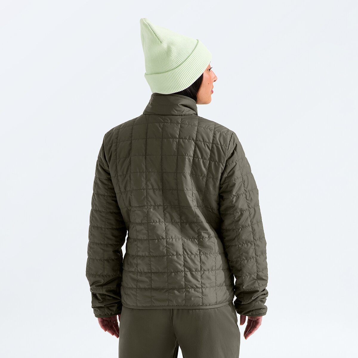 Женская куртка The North Face Junction Insulated Full-Zip, цвет: Серо-коричневый зелёный — фото 2
