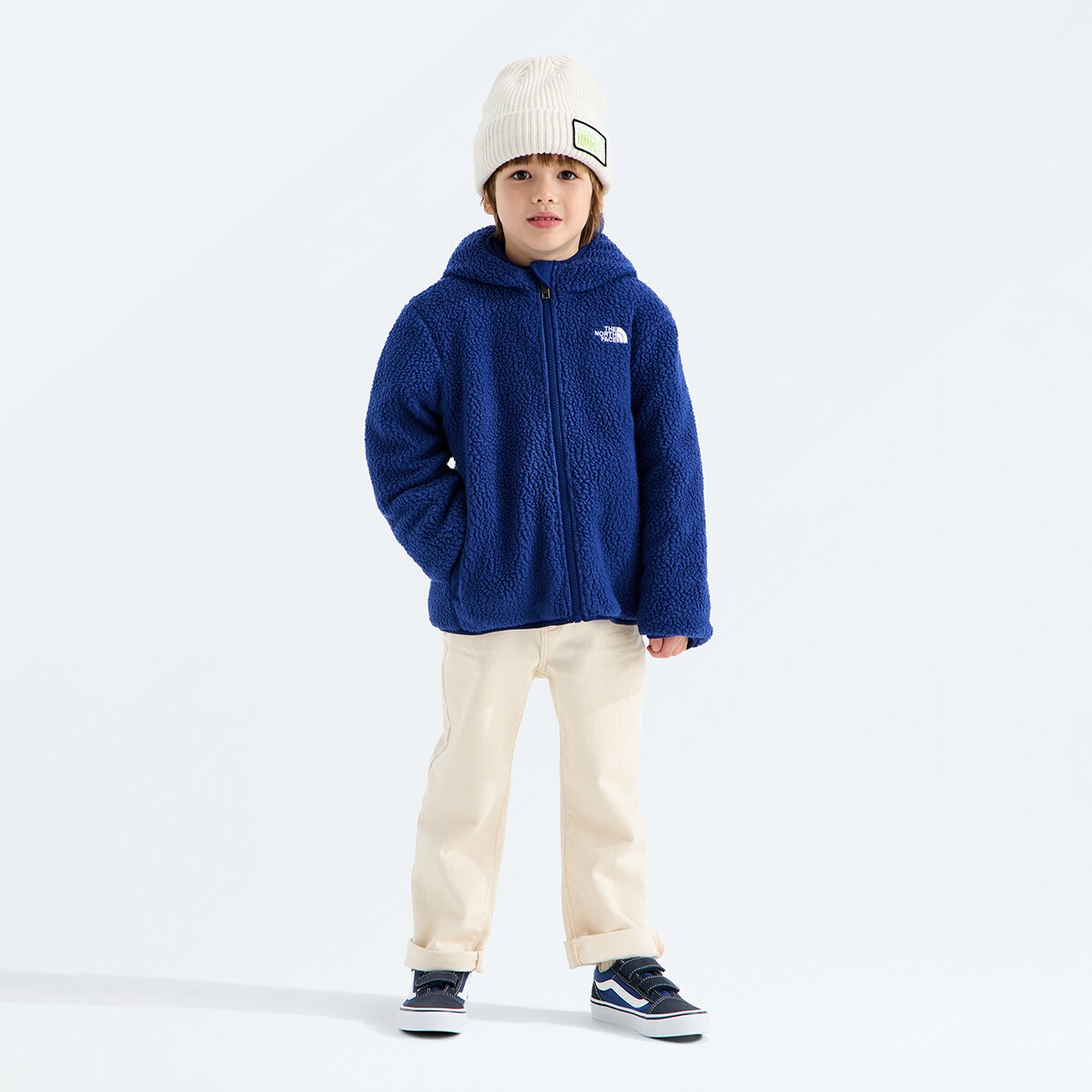 Детская куртка The North Face Reversible Shasta Full-Zip Hooded Jacket - Toddlers', цвет: Синий / Насыщенный синий — фото 2
