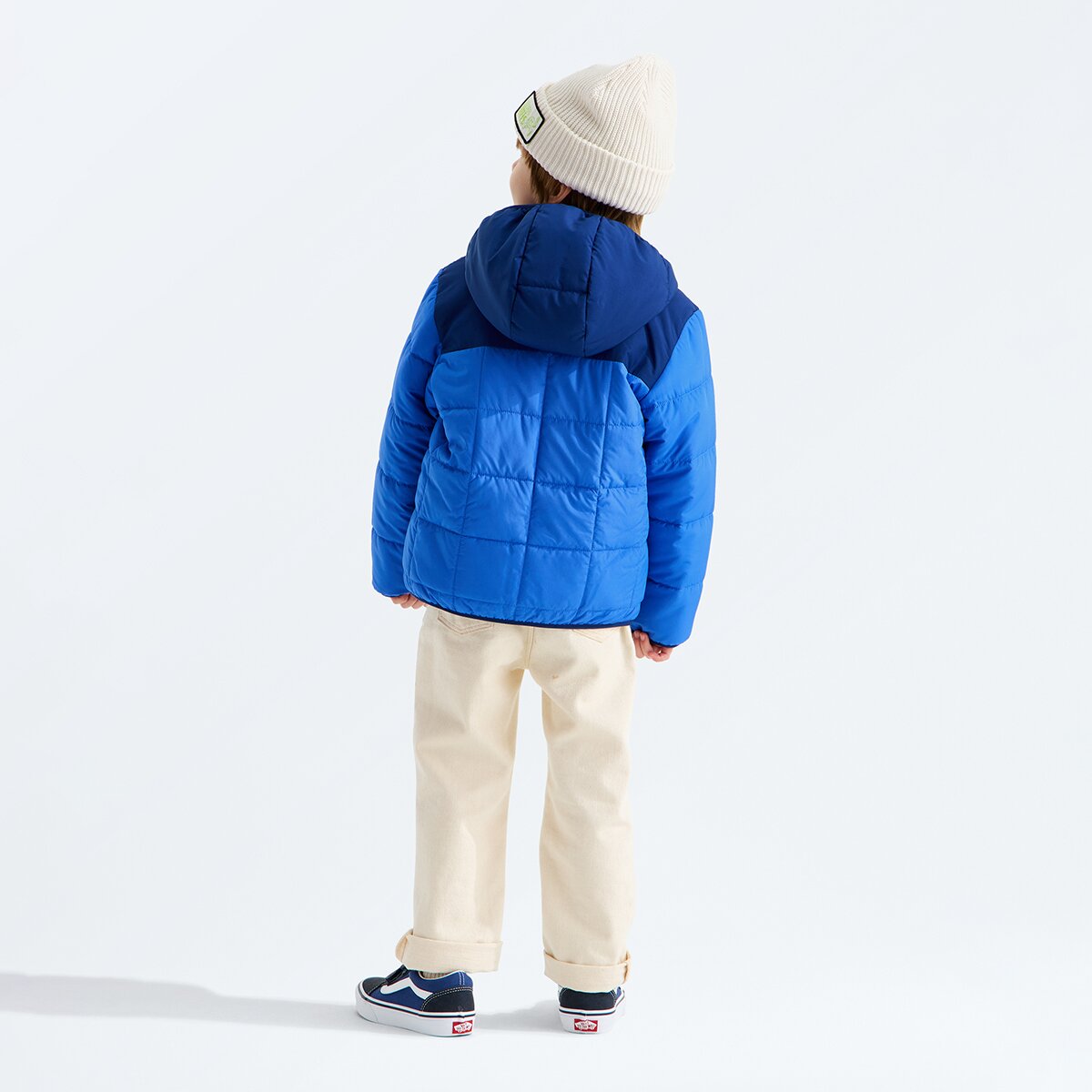 Детская куртка The North Face Reversible Shasta Full-Zip Hooded Jacket - Toddlers', цвет: Синий / Насыщенный синий — фото 3