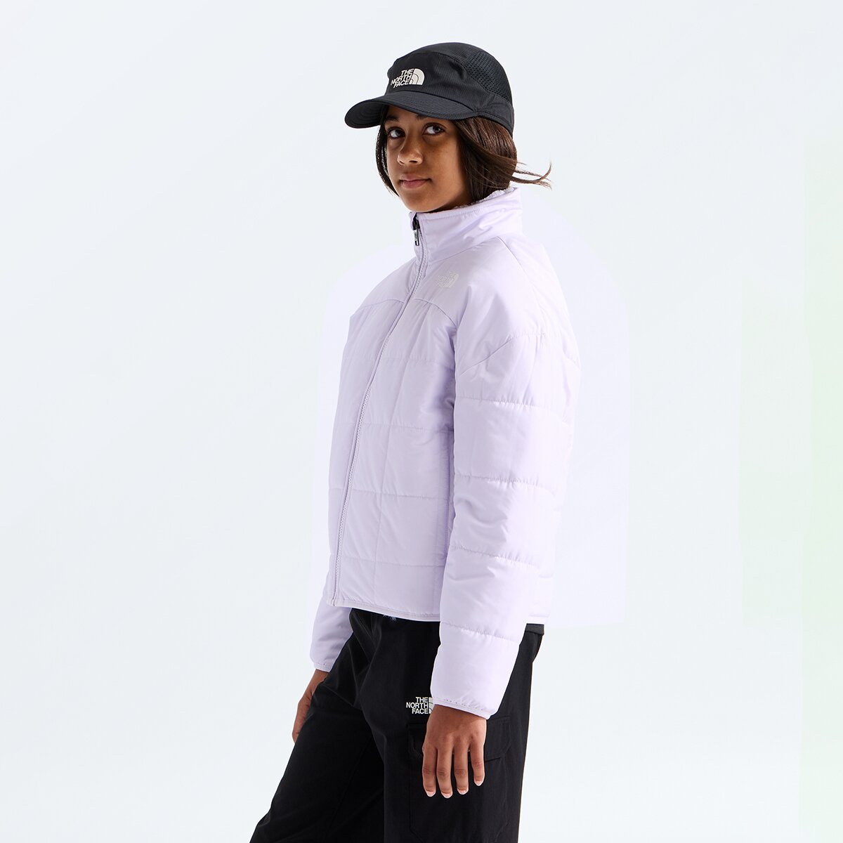 Куртка The North Face Reversible Shasta Full-Zip Jacket для девочек, цвет: Ледяной сиреневый — фото 4