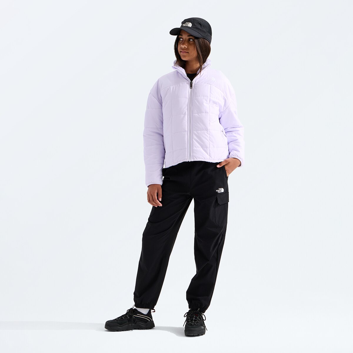 Куртка The North Face Reversible Shasta Full-Zip Jacket для девочек, цвет: Ледяной сиреневый — фото 5