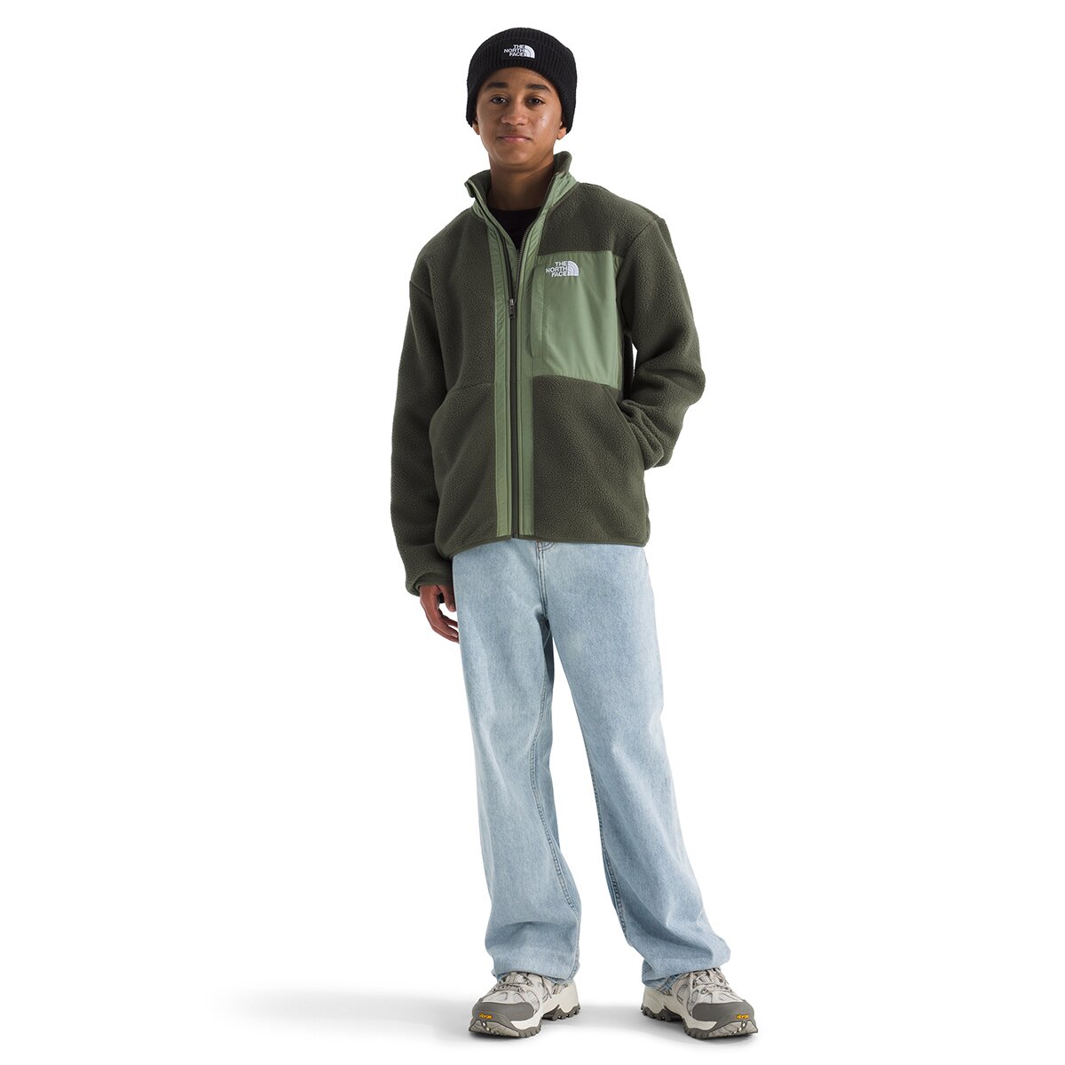 Куртка The North Face Yumiori Full-Zip Jacket для мальчиков, цвет: Серо-коричневый зелёный / Туманный — фото 8