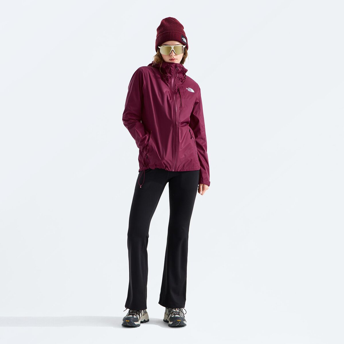 Женская куртка The North Face Alta Vista Rain Jacket, цвет: Бордовый — фото 7
