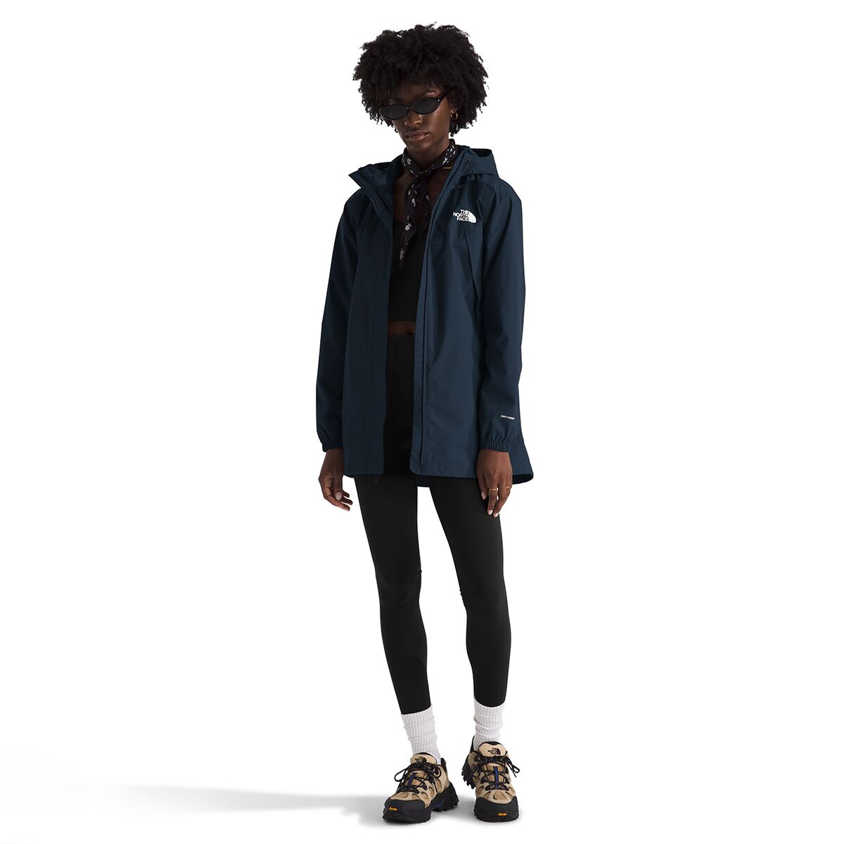 Женская куртка The North Face Antora Rain Parka, цвет: Снежный тёмно-синий — фото 5