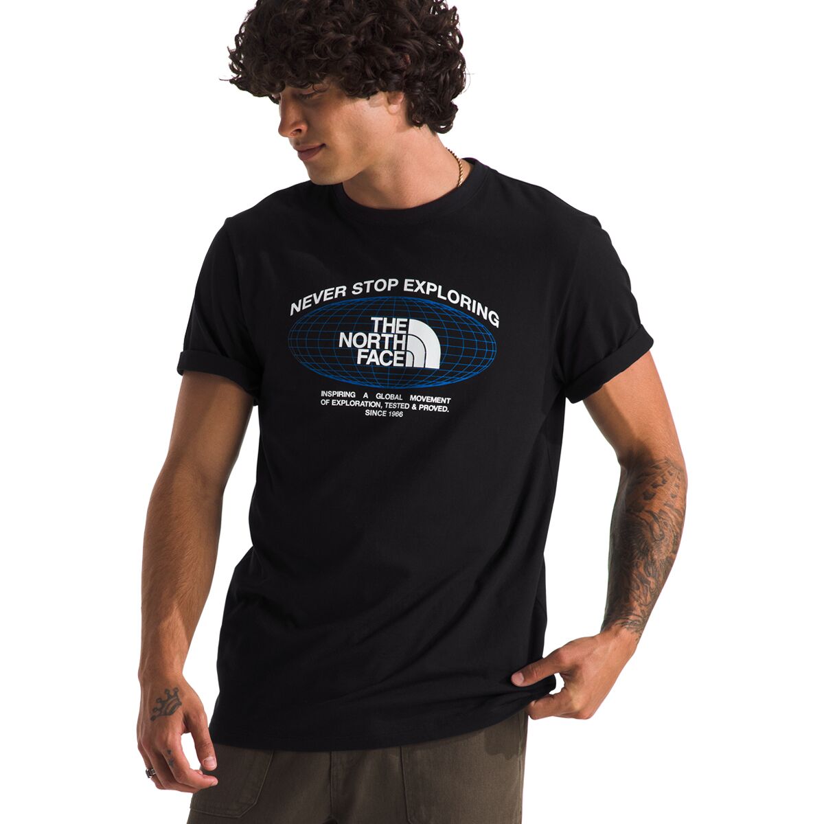 The North Face Short-Sleeve Immersed Outdoors Grid Graphic...