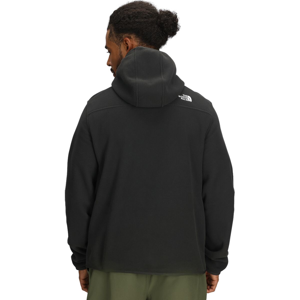 Мужское худи The North Face Glacier Fleece Pullover, цвет: Чёрный — фото 2
