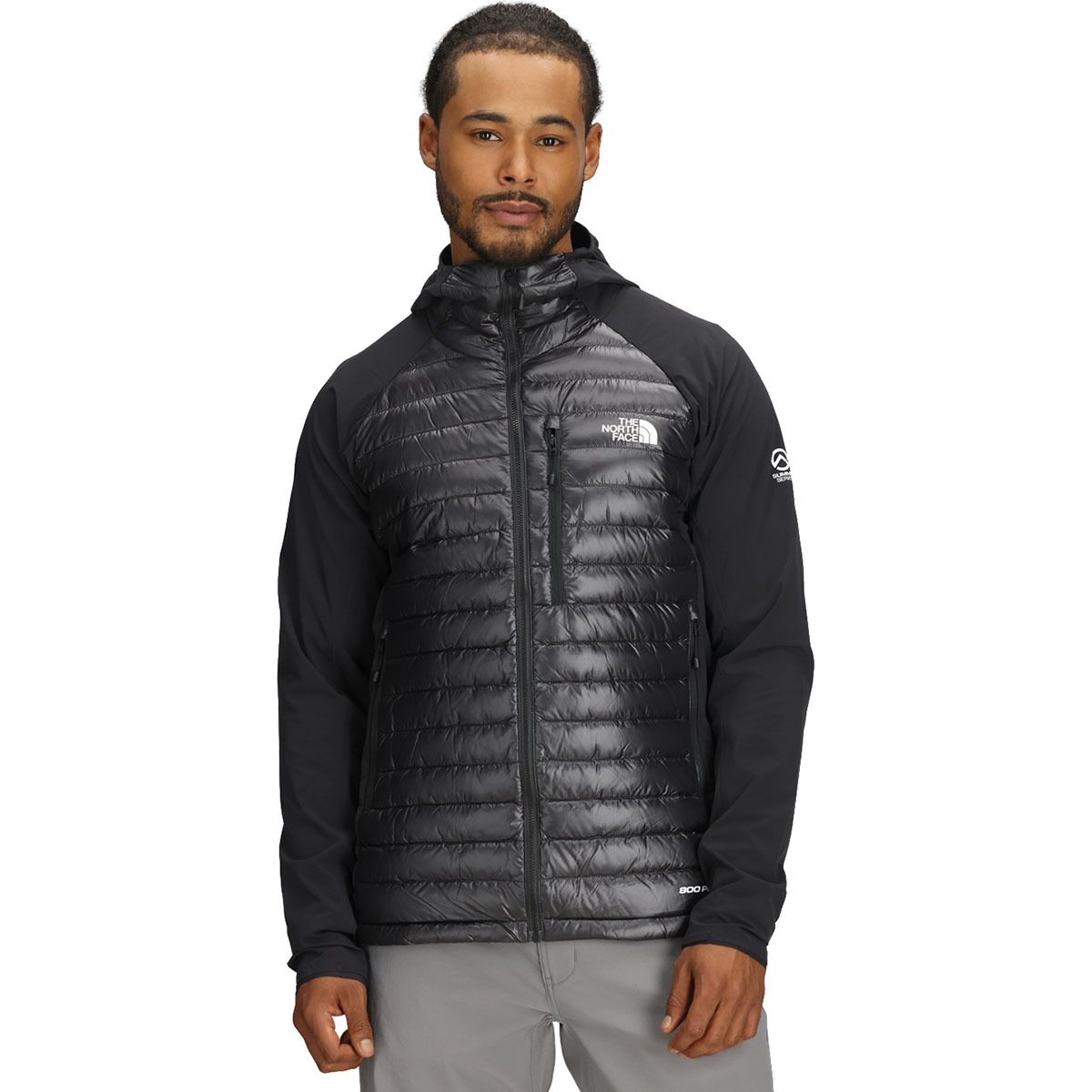 Мужская куртка The North Face Summit Breithorn LT Hybrid Hooded, цвет: Чёрный — фото 1
