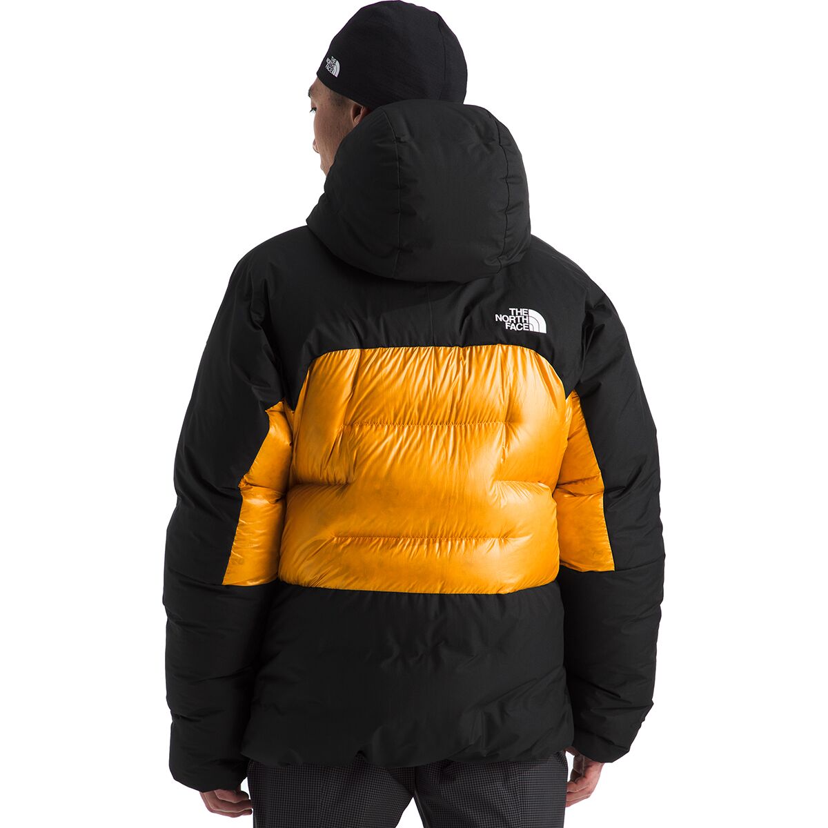 Мужская куртка The North Face Summit Himalayan Down Parka, цвет: Снежный золотой / Чёрный — фото 2