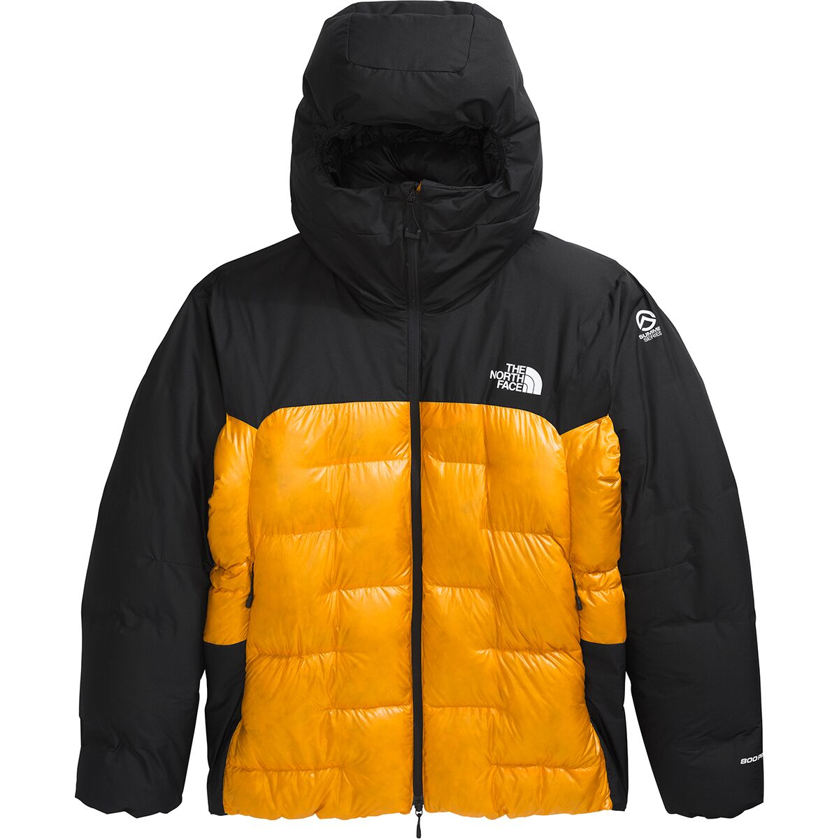 Мужская куртка The North Face Summit Himalayan Down Parka, цвет: Снежный золотой / Чёрный — фото 3
