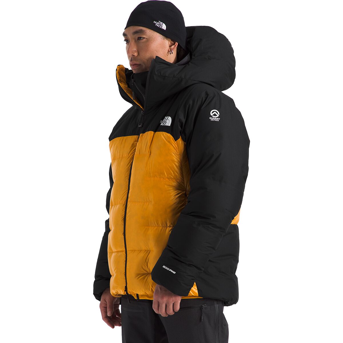 Мужская куртка The North Face Summit Himalayan Down Parka, цвет: Снежный золотой / Чёрный — фото 7