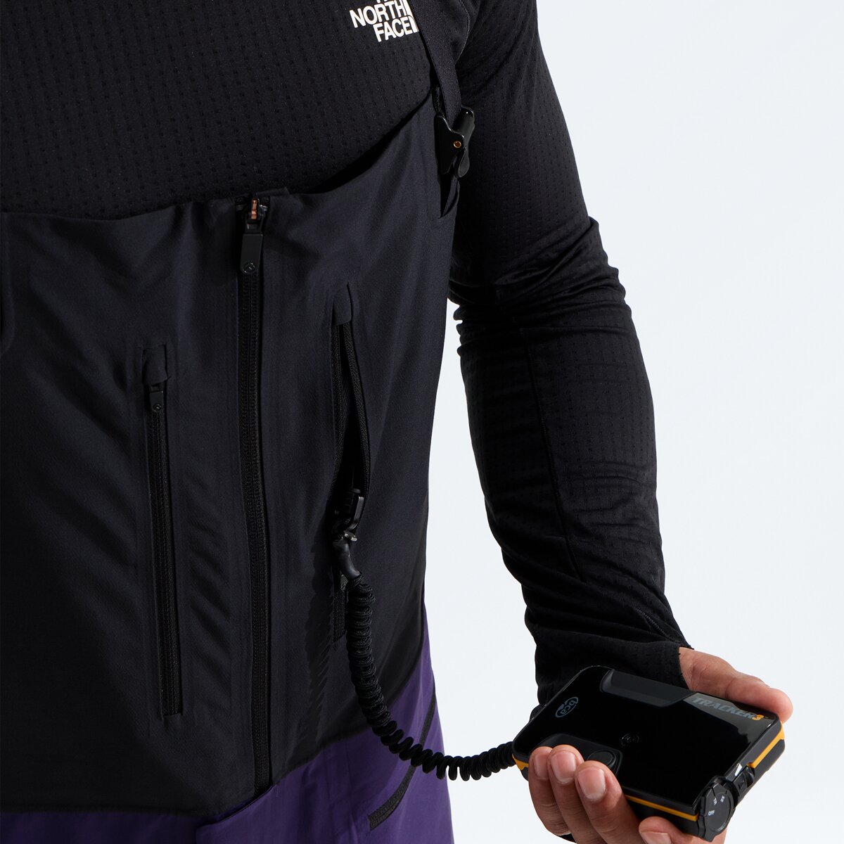 Мужские брюки The North Face Summit Verbier GTX Bib Pant, цвет: Фиолетовый / Чёрный — фото 2