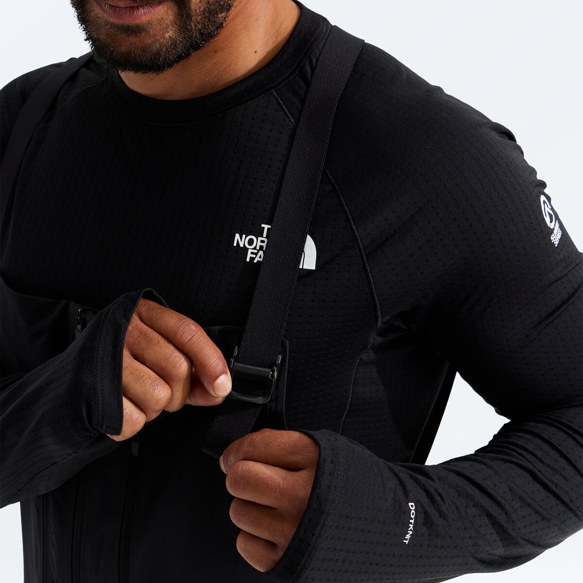 Мужские брюки The North Face Summit Verbier GTX Bib Pant, цвет: Фиолетовый / Чёрный — фото 3