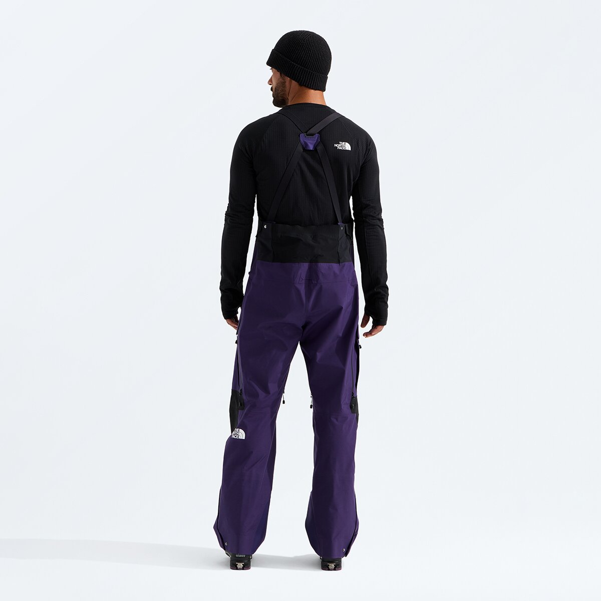 Мужские брюки The North Face Summit Verbier GTX Bib Pant, цвет: Фиолетовый / Чёрный — фото 4