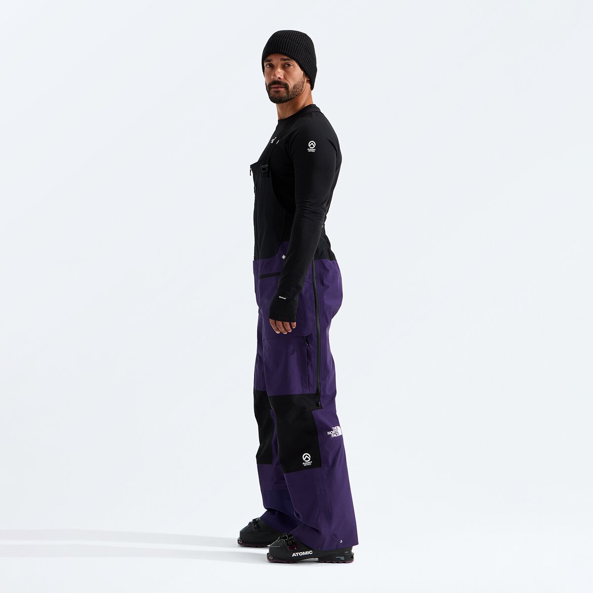 Мужские брюки The North Face Summit Verbier GTX Bib Pant, цвет: Фиолетовый / Чёрный — фото 5