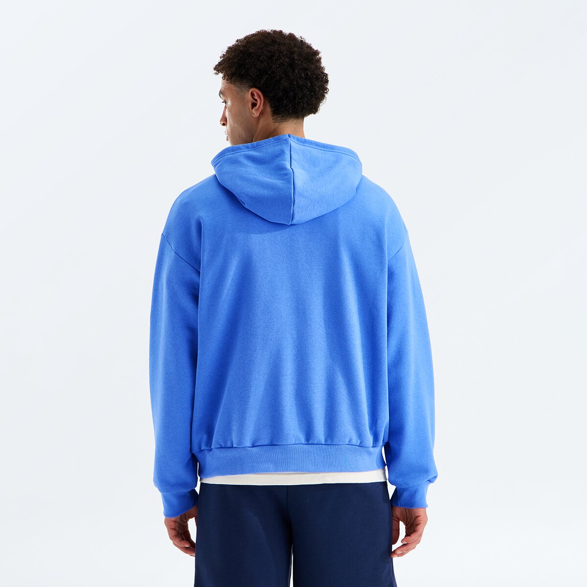 Мужское худи The North Face TNF Core Embroidered Oversized, цвет: Синий — фото 2