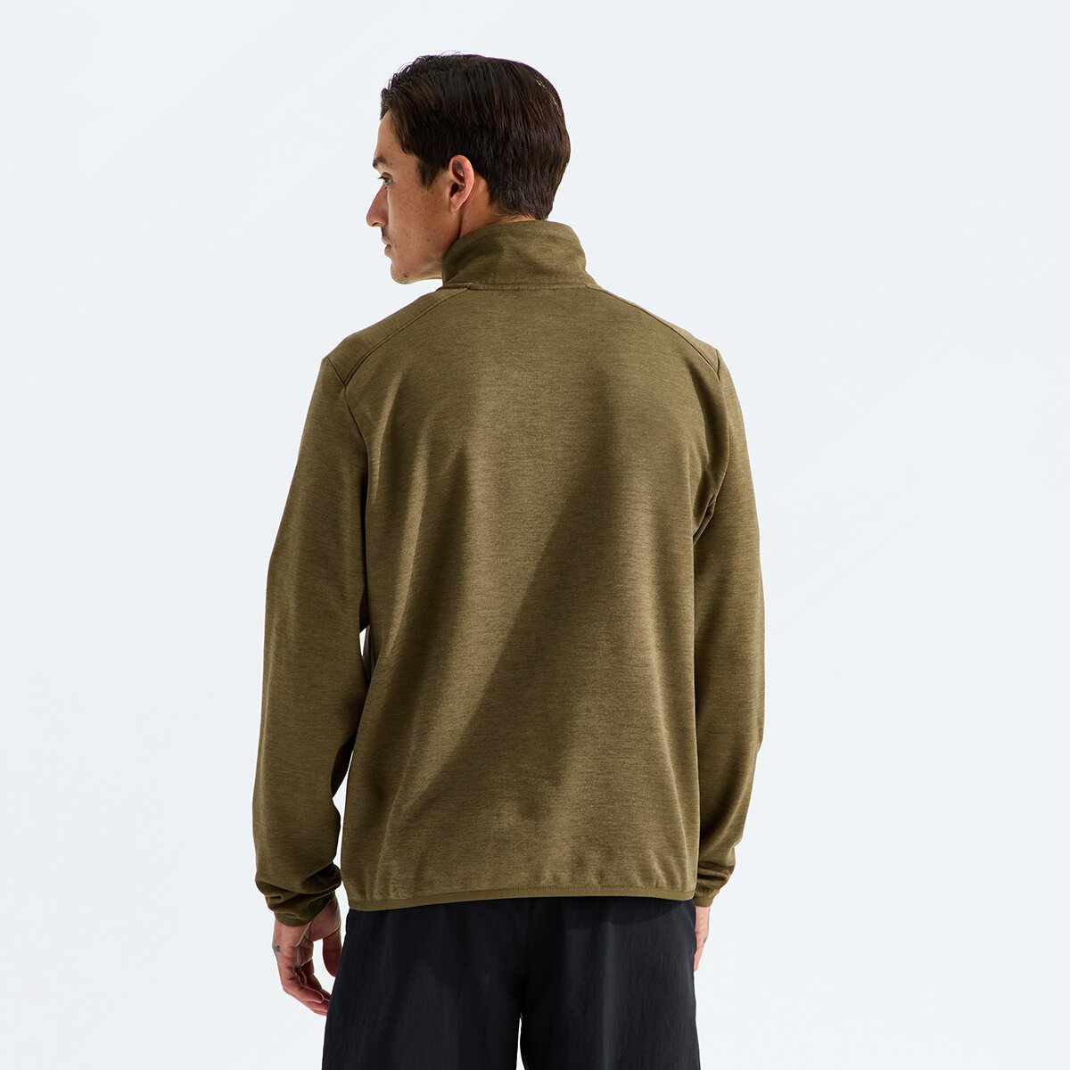 Мужская куртка The North Face TNF Performance Fleece 1/4-Zip, цвет: Тёмный меланжевый — фото 2