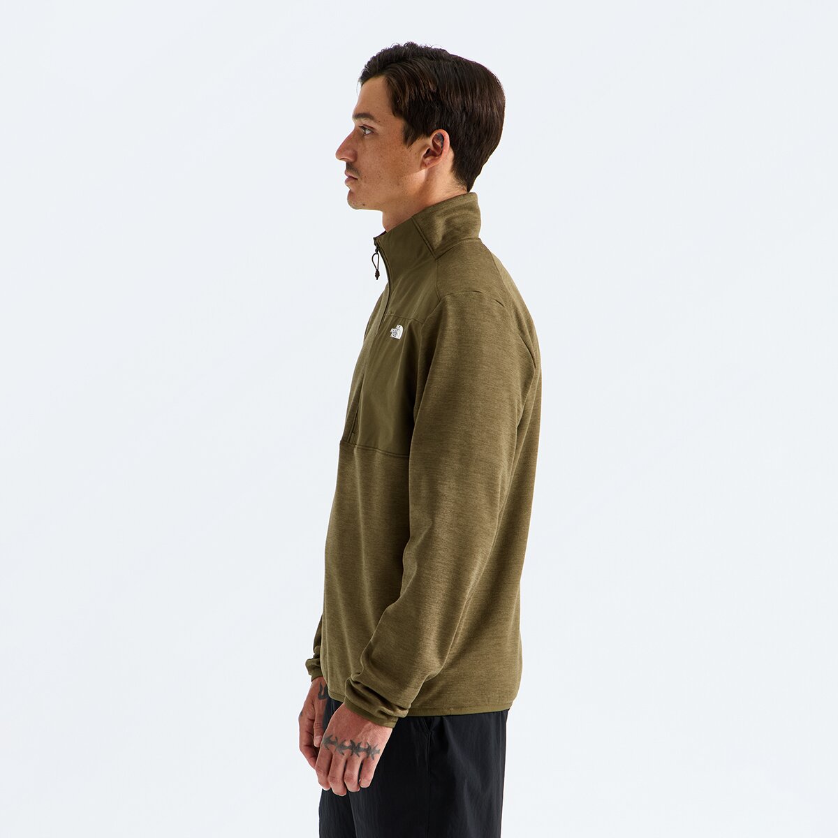 Мужская куртка The North Face TNF Performance Fleece 1/4-Zip, цвет: Тёмный меланжевый — фото 3