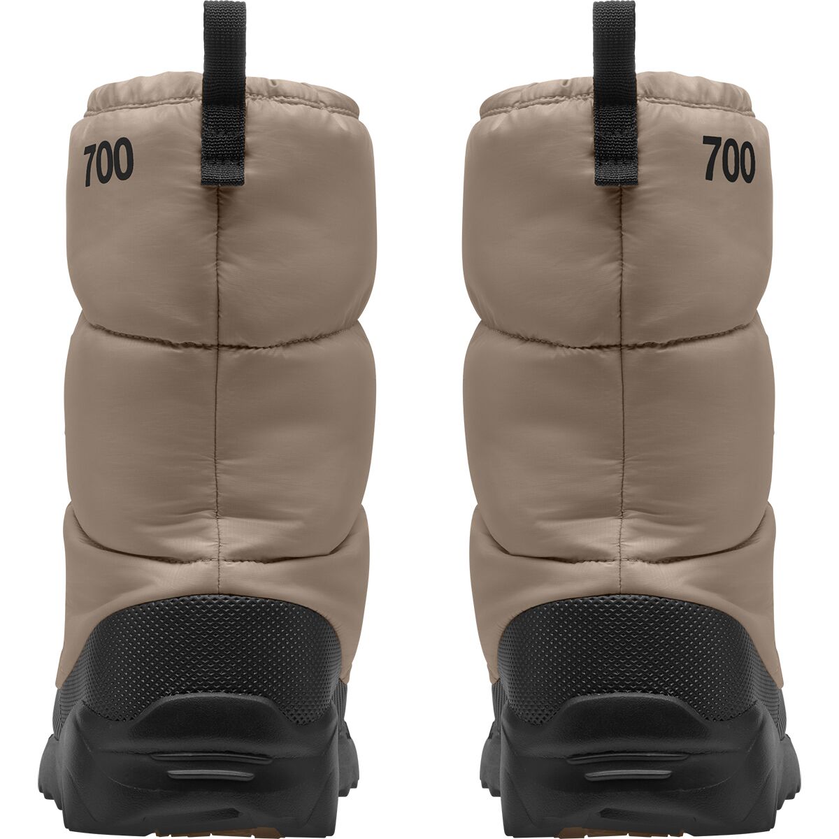 Ботинки The North Face Nuptse Traction Bootie, цвет: Серо-бежевый серый / Чёрный — фото 2