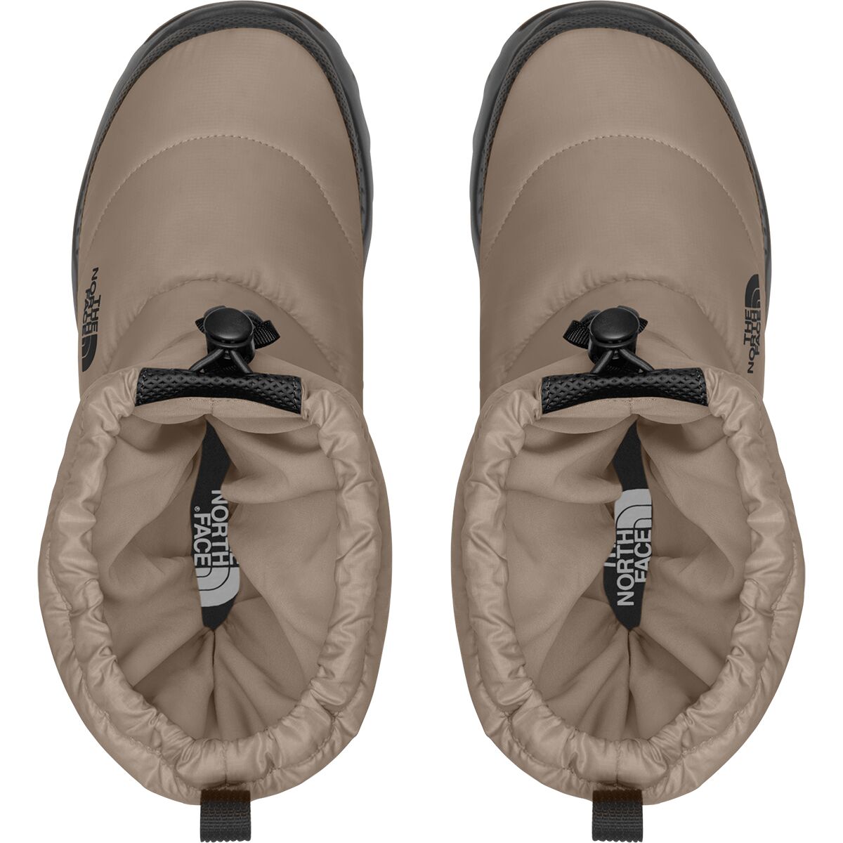 Ботинки The North Face Nuptse Traction Bootie, цвет: Серо-бежевый серый / Чёрный — фото 3