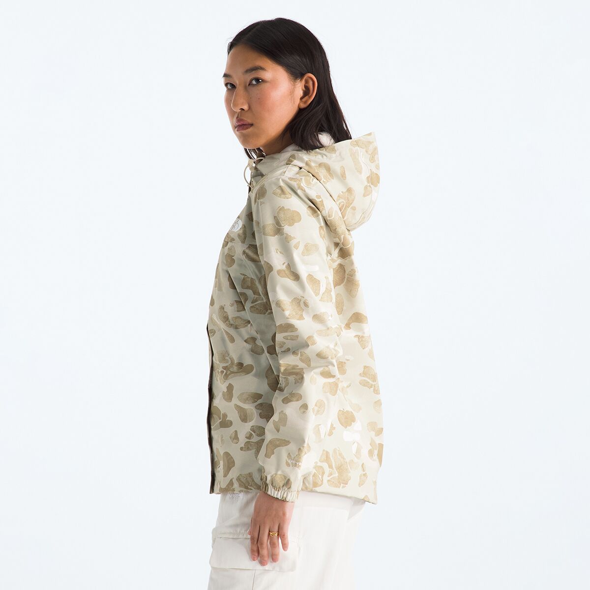 Женская куртка The North Face Antora Print Rain, цвет: Бледный хаки с принтом — фото 3