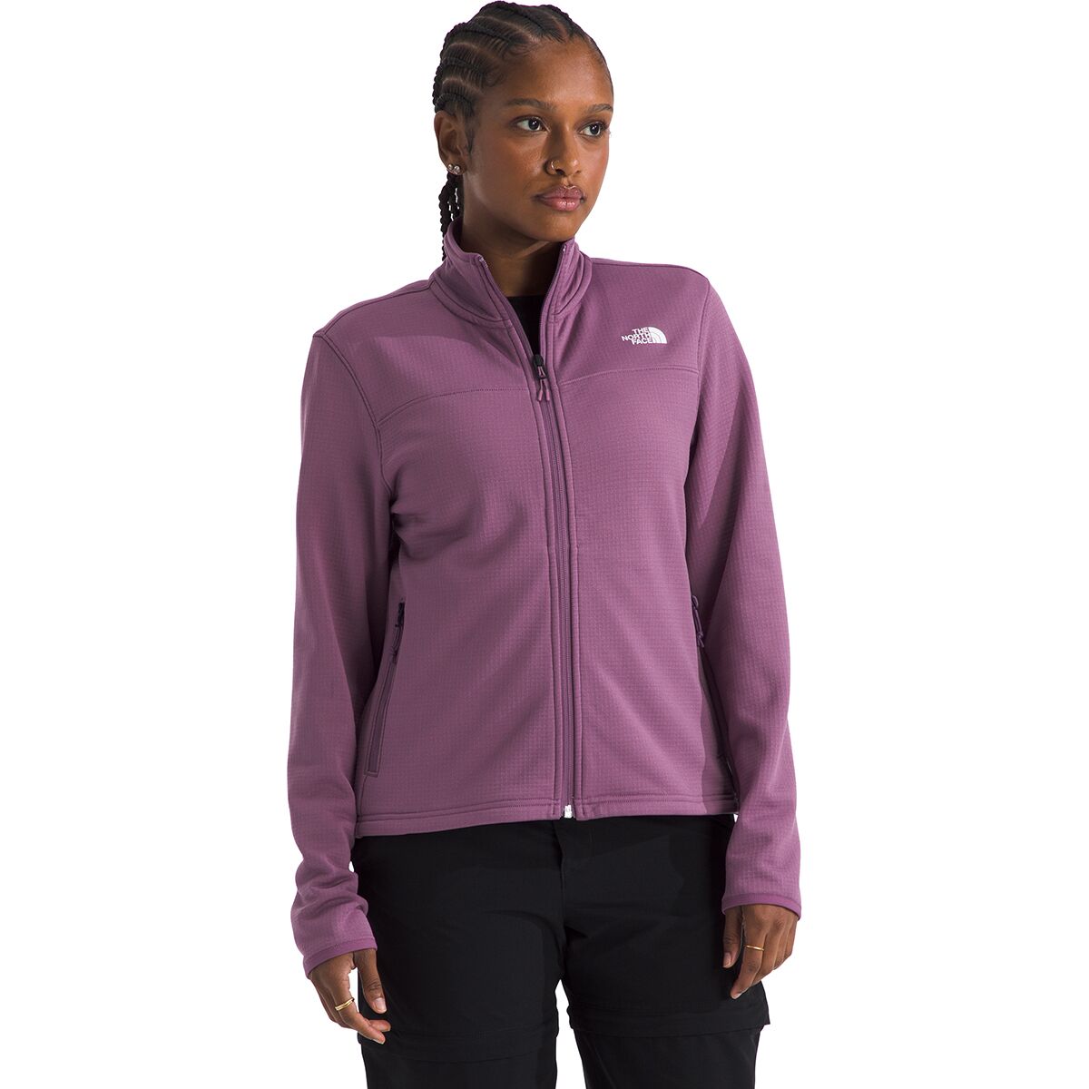 Женская куртка The North Face Cedar Trail Grid Fleece, цвет: Фиолетовый