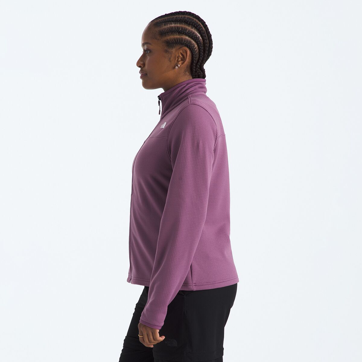 Женская куртка The North Face Cedar Trail Grid Fleece, цвет: Фиолетовый — фото 3