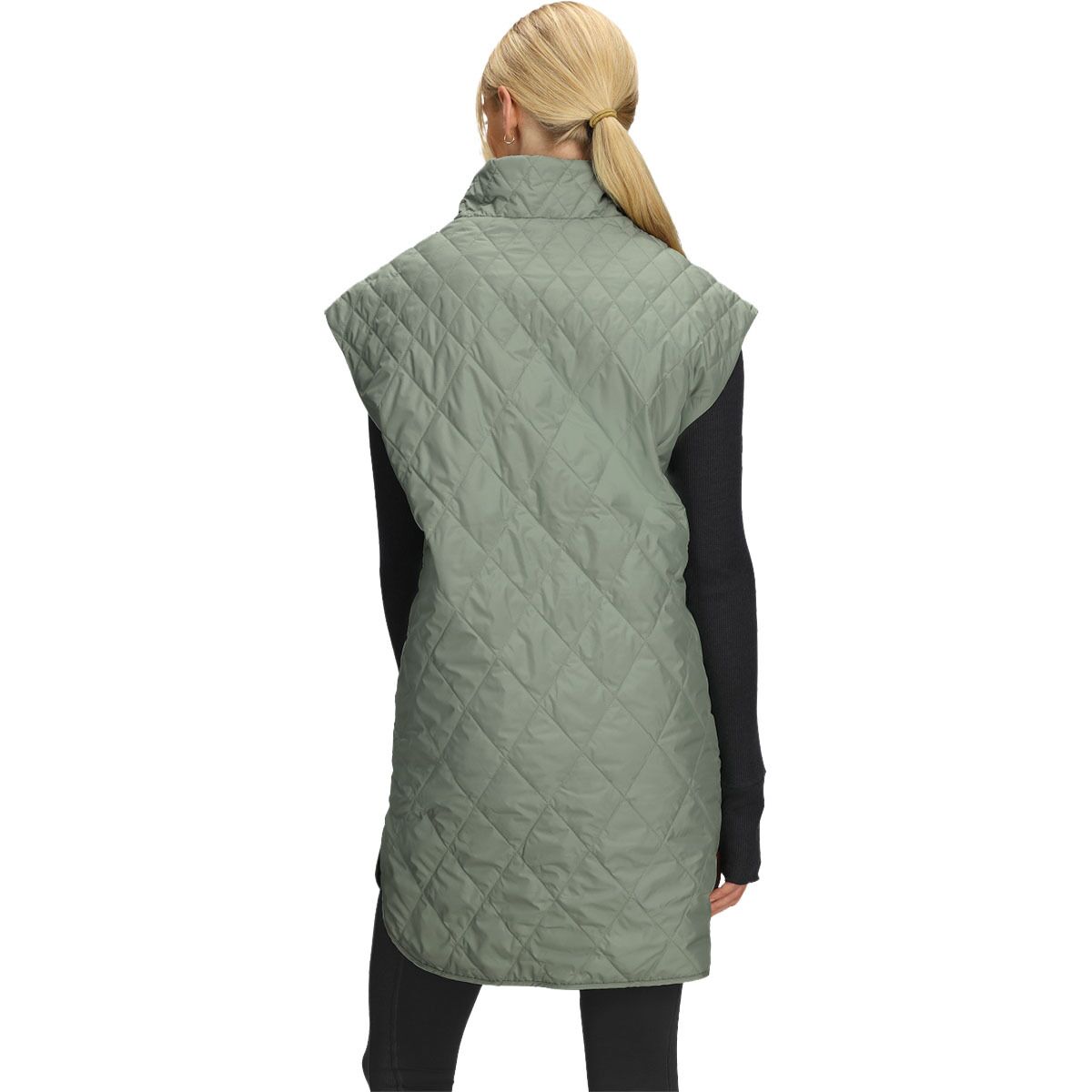 Женский жилет The North Face Diamond Peak Insulated Vest, цвет: Сланцевый мох — фото 2