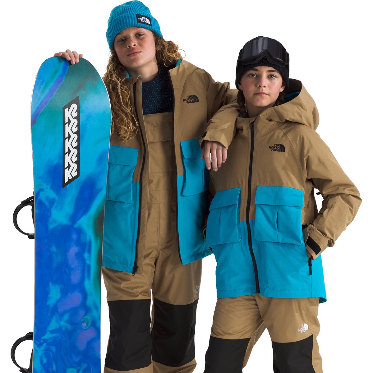 Детская куртка The North Face Dragline, цвет: Коричневый / Синий