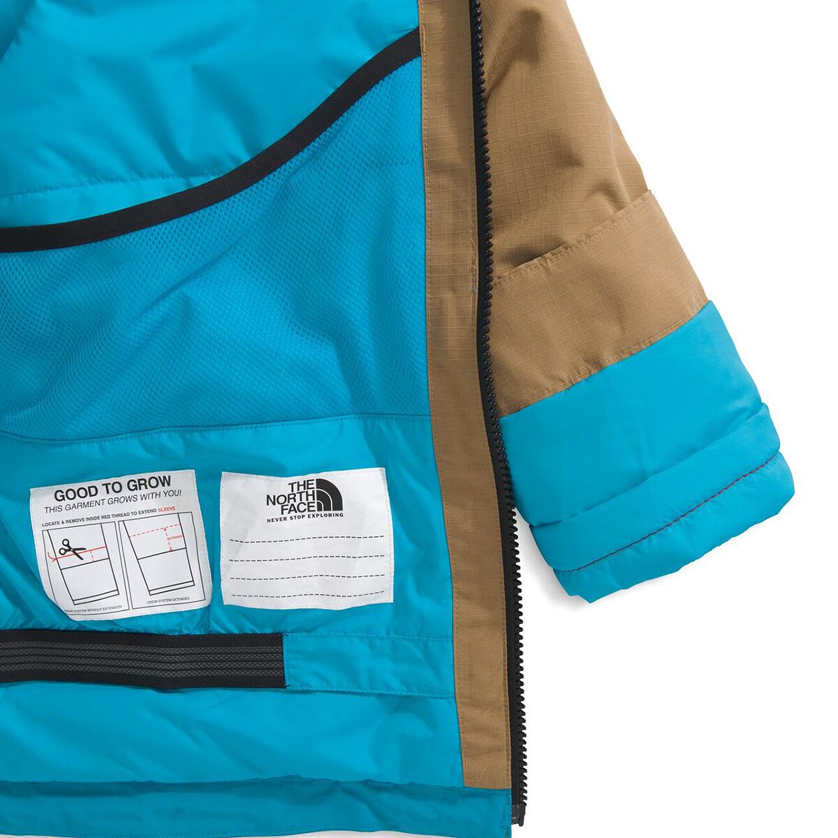 Детская куртка The North Face Dragline, цвет: Коричневый / Синий — фото 2
